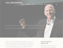 Tablet Screenshot of halgregersen.com